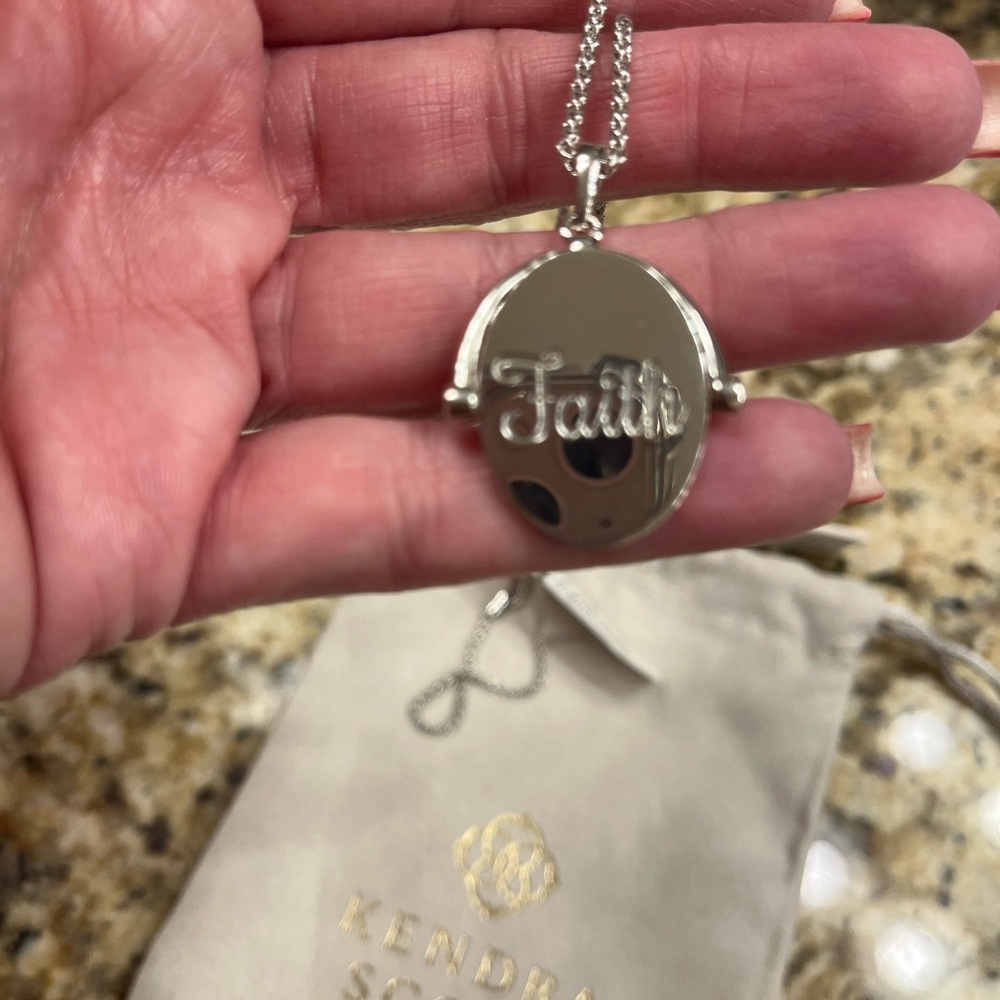Silver Faith Pendant Necklace